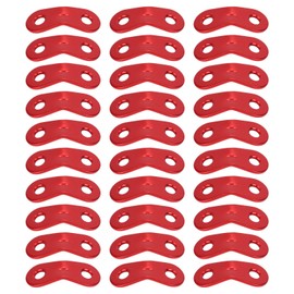 30pcs Tent Rope Tensioner, Aluminum Alloy Camping Tent Guyline Cord Adjuster 2‑Hole Tent Rope Buckles Camping Guy Lines Tent Cord Tensioners for Outdoor Tent Camping Awning