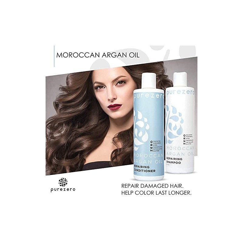 Purezero Set de Champú y Acondicionador de Aceite de Argán