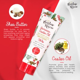 Omic Moisture Rescue Shea Butter Tube Lotion with Cocoa 200ml - Moisturising Lotion Helps with Eczema, Stretch Marks and Improves Skin Elasticity for Body or Hand Cream