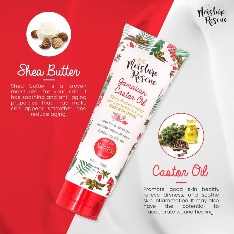 Omic Moisture Rescue Shea Butter Tube Lotion with Cocoa 200ml