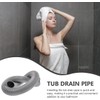COOLHIYA Flexible Bathtub Drain Pipe Plastic Tub Drain Accessory for