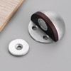 5 Sets Door Stopper Stainless Steel Rubber Door Stop Holder