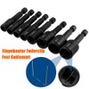 HaoTrade 8 Pieces Tap Adapter, 1/4 Inch Tap Socket Adapter,
