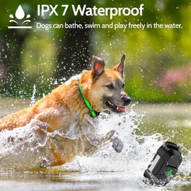 DogStop Dog Training Collar Electric Dog Collar with 4 Training Modes and Rechargeable Remote Waterproof Range 3300Ft for Small Medium Large Dogs(Green)