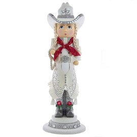 18-Inch Hollywood Rhinestone Cowgirl Nutcracker