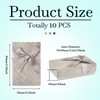 Spritewelry 10 Pcs Jewelry Gift Boxes 8.4x5.4x2.5cm Gray Necklace Ring