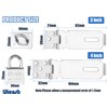 Litensh 3 Inch Stainless Steel Door Locks Hasp Latch with
