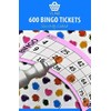 YLAB - Bingo Tickets 1 to 90, 600 Tickets, 100