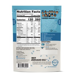 A Dozen Cousins Seasoned Beans, Vegan and Non-GMO Meals, Microwaveable Beans Ready to Eat Made with Avocado Oil (Black Beans, 6 Pack)