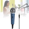 Wired Condenser Microphone 3.5mm with UShaped 3.5mm Audio Adapter for