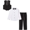Van Heusen Boys' Big 4-Piece Formal Suit Set, Vest, Pants,