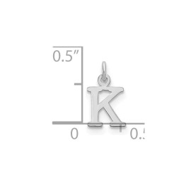 Unbranded 14K White Gold Cutout Letter K Initial Charm