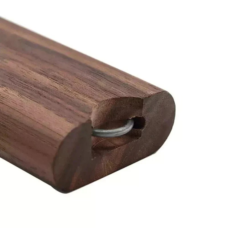 Premium Teak 4.08" x 1.68" Wooden Dugout Ceramic One Hitter