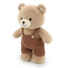JamieCare 12" Plush Teddy Bear Soft Beige with Brown Corduroy
