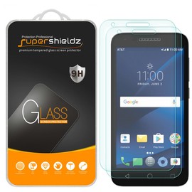 Supershieldz (2 Pack) Designed for Alcatel IdealXCITE and Alcatel Raven LTE Tempered Glass Screen Protector, Anti Scratch, Bubble Free
