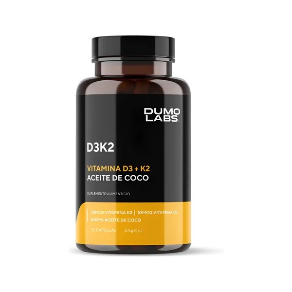 Dumo Labs Vitamina D3 + K2 Aceite De Coco 30