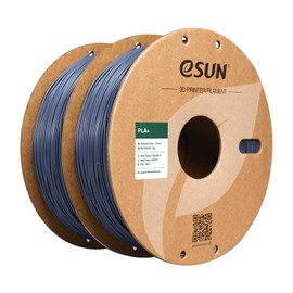 eSUN PLA+ Filament 1.75mm, 3D Printer Filament PLA Plus, Dimensional Accuracy +/- 0.03mm, 1KG per Spool, 2 Spools 3D Printing Filament, Grey