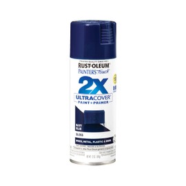 Rust-Oleum 334041 Painter's Touch 2X Ultra Cover Spray Paint, 12 oz, Gloss Navy Blue