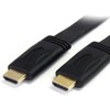 StarTech.com 15 ft Flat High Speed HDMI Cable with Ethernet