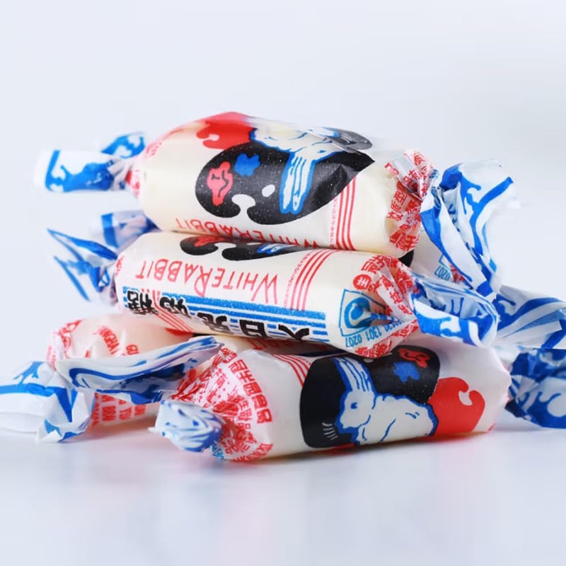White Rabbit Candy，White Rabbit，Chinese Candy，500 Gram，About 90 pieces，Desserts, Wedding,Easter,Rabbit Toffee,Shanghai