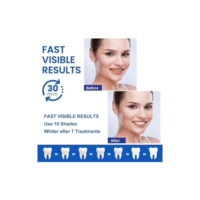 14pcs Tiras Blanqueadoras Dientes Blanqueador Dental Teeth Whitening Strips
