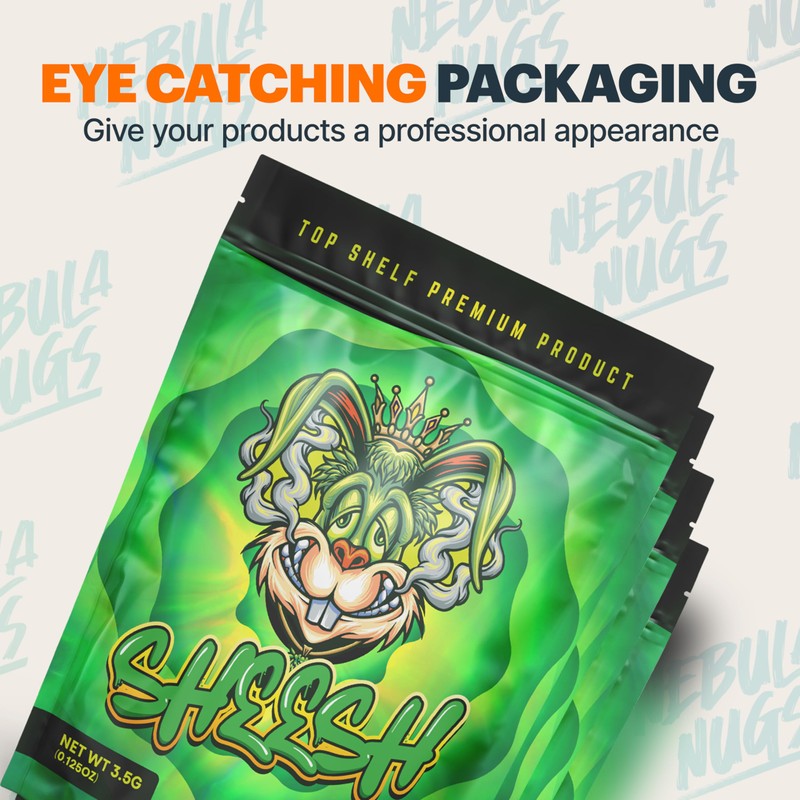 Dank Part 2-100 x Resealable Foil-Lined Mylar Bags (9.8cm x