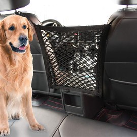 STARROAD-TIM Dog Car Barrier Dog Barrier for SUV Pet Car Mesh Fence Retractable Storage Bag Multifunctional car Dog guardrail(10.6 X 10 in)