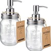 Pack of 2 Soap Dispenser Pump Head, Soap Dispenser Attachment,