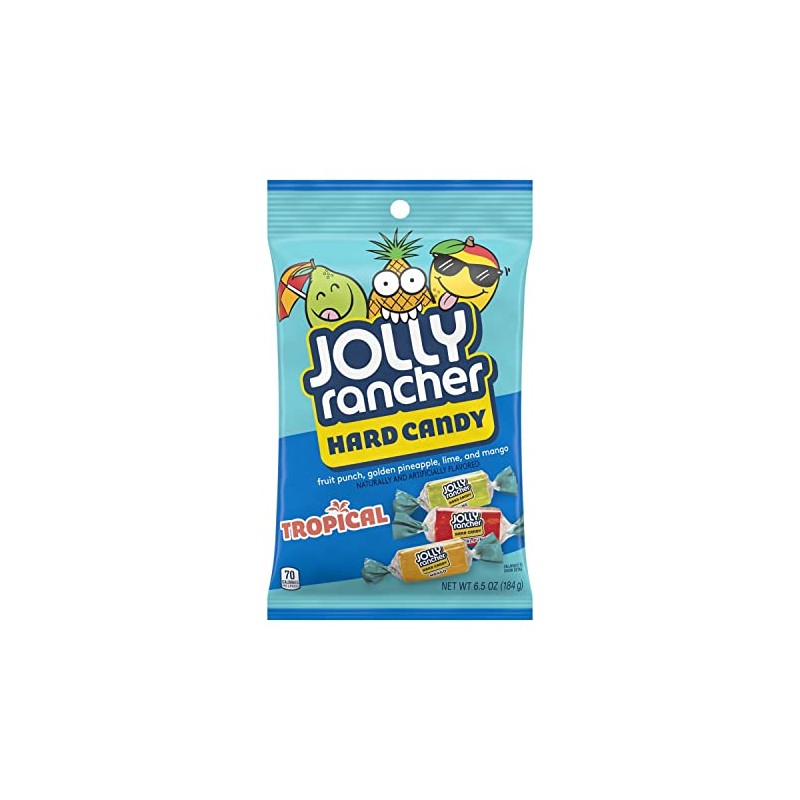 JOLLY RANCHER Tropical Fruit Flavored Hard Candy Bags, 6.5 oz