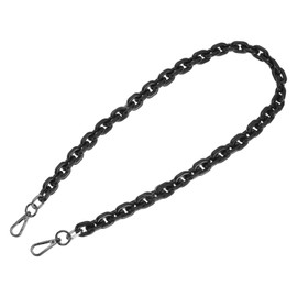 PATIKIL Acrylic Purse Strap, 47 Inch Acrylic Chain Purse Strap Replacement Luxury Handbag Chain Handle Straps for DIY Craft Handbags Shoulder Bag Crossbody, Black