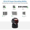 Symcode 1D 2D QR Desktop Barcode Scanner, Omnidirectional Hands-Free Automatic