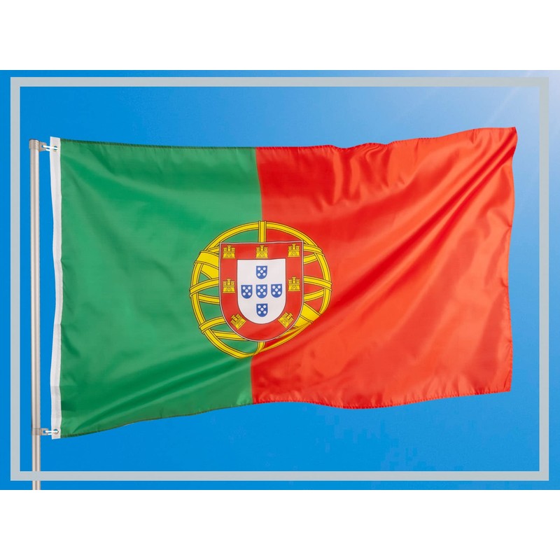 Aricona Portugal Flag 90 x 150 cm, Portuguese National Flag