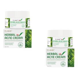 Crema Herbal Antiacné Control Grasa, Granos Espinillas 2 Pzs Acneica Día/noche