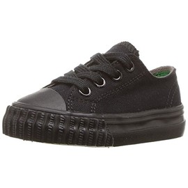 PF Flyers Baby Boy's Center Lo (Infant/Toddler) Black/White Canvas 9 Toddler M
