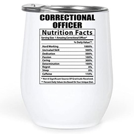 Lovesout Funny Correctional Officer Nutritional Facts Gifts Tumbler 12 Oz Christmas 2025 Ideals
