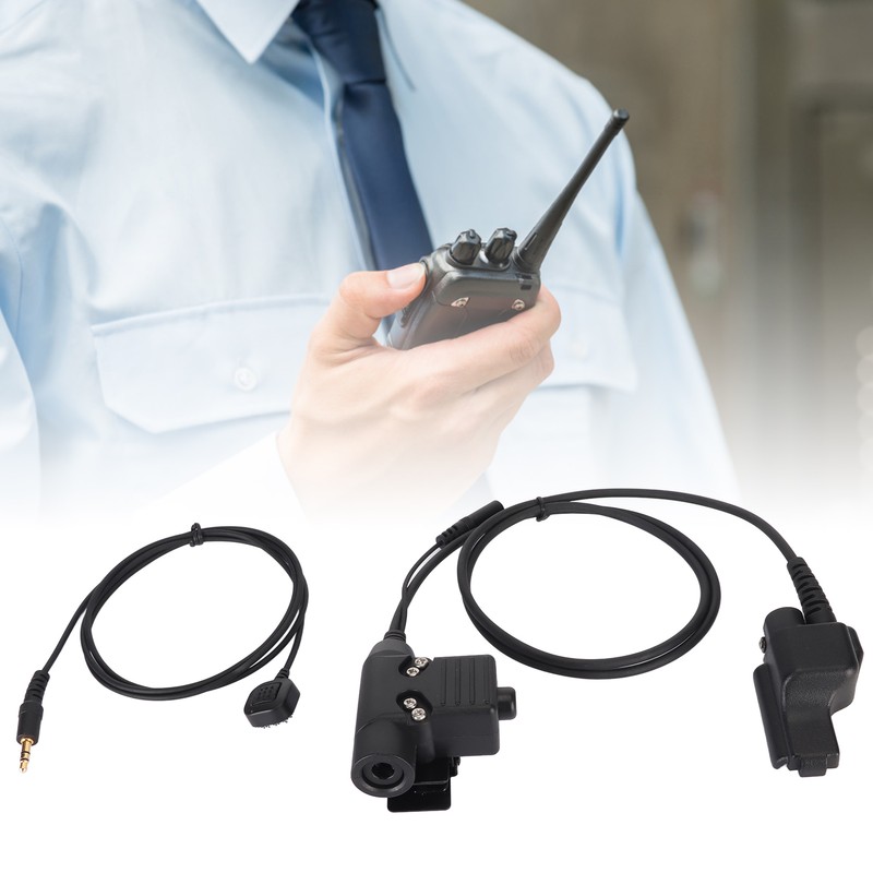 U94 PTT Adapter Durable Portable Military Intercom Headset Adapter for