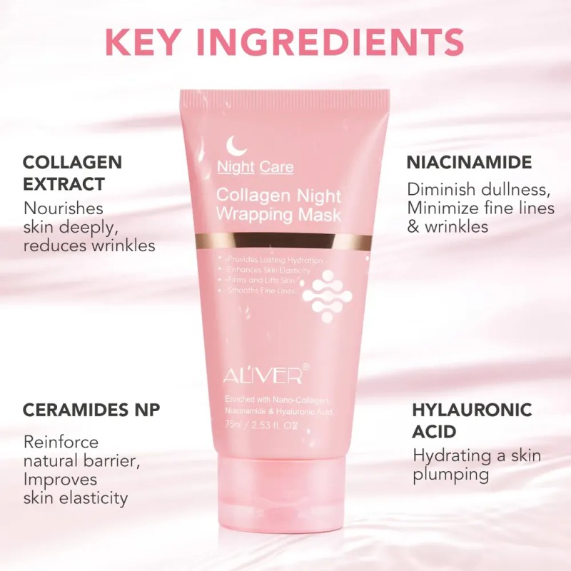 Mascarilla Facial Reafirmante Hidratación Profunda Colágeno