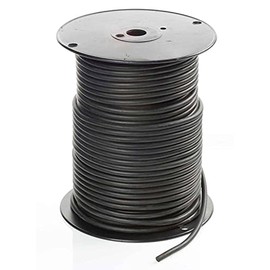 .063 in (1.6 MM) CS, VITON (FKM) 75 Duro Black O-Ring Cord Stock, 10 FEET