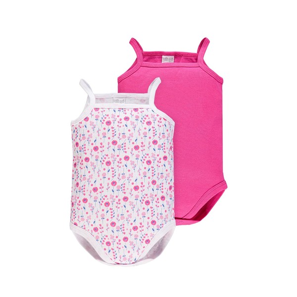 Ellepi Cotton Bodysuit with Tight Shoulders Baby Girl Pack of