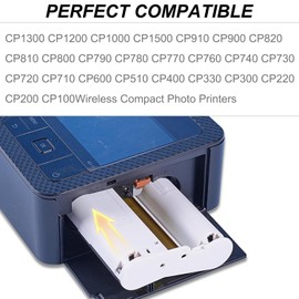 Compatible with Canon Selphy CP1500 3 Ink Cartridge & 108 Sheets 4x6 Photo Paper Set Refill,for Selphy CP1500 CP1200 CP1000 CP910 CP900,Water & Oxidation-Proof