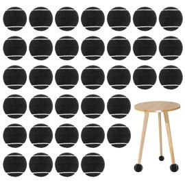 35 Pcs Precut Tennis Balls Bulk for Furniture Legs, Chair Foot Covers, Floor Protection Balls, Desk Leg Coverings (Black)