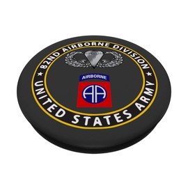 82nd Airborne Division Patch - Circle - Gray