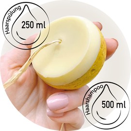 Ecological and Vegan Brightener - Dull Hair - Brightens with Golden Reflections - Chamomile Turmeric and Lemon - Natural and Without Plastic - pH 4.5 - 5.5 (2 in 1)