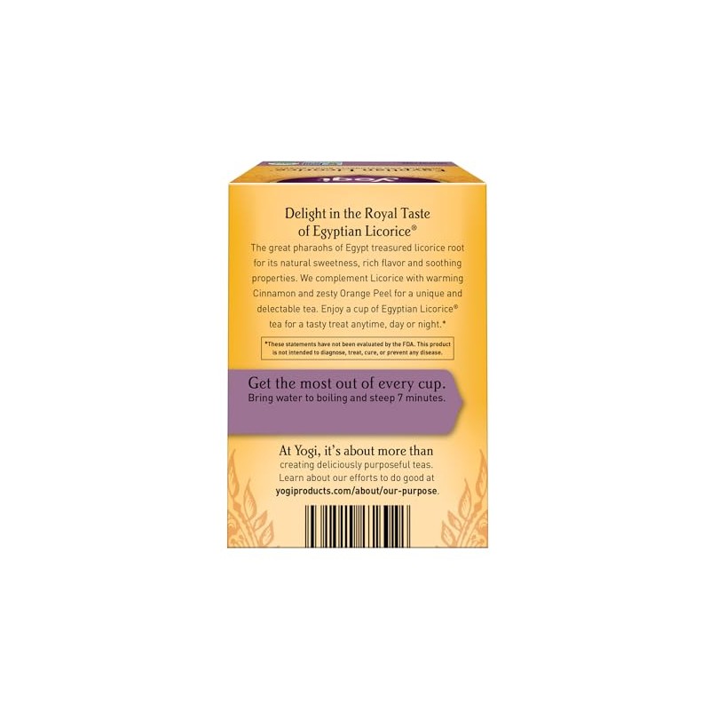 Yogi Tea, Egyptian Licorice, 16 Count, Packaging May Vary_AB