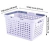 MINDFARGE Plastic Shower Caddy Basket with Handles, Cleaning Supply for