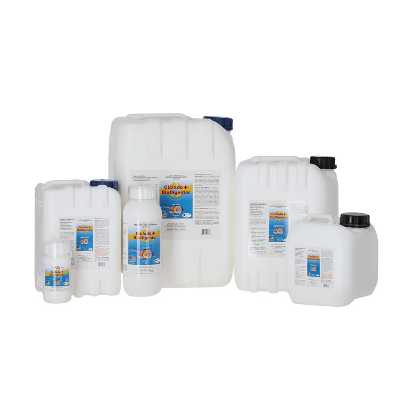 BluePlanet Store Bacteria para Peces Acuarios Ciclado + BioDigestor Agua