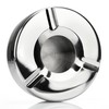 com-four® 3x Ashtray made of stainless steel - Wind ashtray