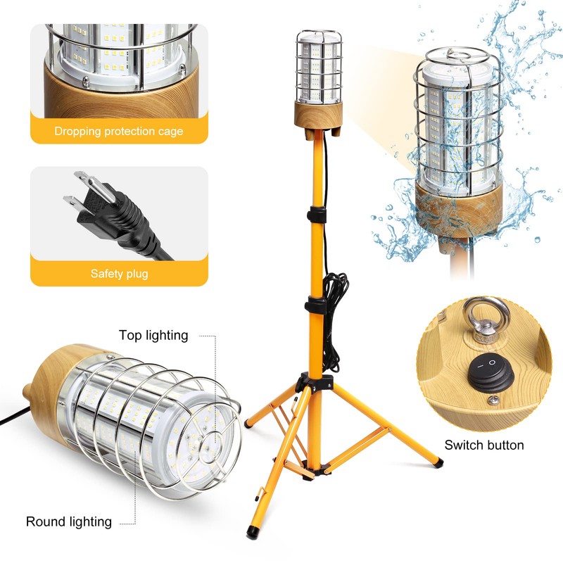 MeFard Work Light with Tripod Stand Led Construction/Jobsite Work Lights,11000
