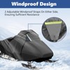 WODHMIEY Snowmobile Cover, 210D Oxford Fabric Windproof Waterproof, Heavy Duty