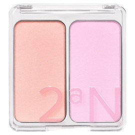 2AN Dual Cheek Blusher 4.7g, 15 Mango Berry, 1 pc / 투에이엔 듀얼치크 블러셔 4.7g, 15망고베리, 1개